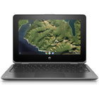 HP Chromebook X360 11.6" 2-in-1 Touch Refurbished Laptop - Intel Celeron N4000 - 32 GB EMMC - 4 GB RAM - Chrome OS - Grey-Versatile 2-in-1 Design: The HP Chromebook x360 features a 360-degree hinge, allowing you to use it as a traditional laptop or flip it into tablet mode for flexibility in how you work and play