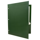 JAM Paper 2-Pocket Laminated Glossy 3 Hole Punched School Folders, Green, 100 Pack (385GHPgrb)-100 pack