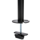 Kensington SmartFit Ergo Dual Extended Monitor Arm - Black (55409)-Included C-clamp and grommet fastener are made of durable steel and aluminum, require less desk space to attach, are easy to install, and won’t damage or mark your desk or table