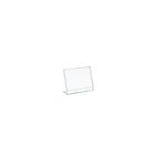 Azar Displays Square Slanted, L-Shape Acrylic Sign Holder, 4.5" x 4.5", 10 Pack (112733)-Sign holder