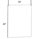 Azar Displays 40" x 30" Hanging Poster Frame (172740)-Hanging poster frames display information from the ceiling, maximizing advertising opportunity