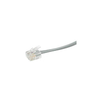 C2G 9593 50' Modular Telephone Cable, Silver-50 ft. long cable has a massive reach