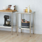 TRINITY EcoStorage Table, Stainless Steel (TLS-1901)-NSF certified