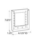 Azar Displays Slatwall Brochure Holder, 10 Pack (252344)-Hang These Brochure Holders on Your Cardboard Display & Vehicle Window