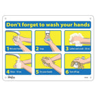 Zenith Pictogram Sign - Don't Forget to Wash Your Hands - 10" x 14" - Aluminum - 4 Pack-Don't Forget to Wash Your Hands
