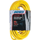 Aurora Tools Outdoor Vinyl Extension Cords, Extra Heavy-Duty, 50'-Designed for industrial and contractor use