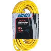 Aurora Tools Outdoor Vinyl Extension Cords, Extra Heavy-Duty, 50'-Designed for industrial and contractor use