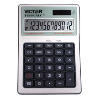 Victor 99901 TUFFCALCTM Water/Shock Resistant Desktop Calculator-Extra Large 12 Digit Angled LCD Display