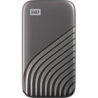 Western Digital My Passport 1TB USB 3.2 External Solid State Drive - Grey-1TB storage capacity: Provides ample space for storing documents, photos, music and more