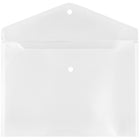 JAM Paper Plastic Envelopes with Snap Closure, Letter Booklet, 9.75 x 13, Clear Poly, 12 Pack (218S0CLG)-Size: 9-1/4" x 13"