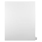 Mark Maker Legal Exhibit Index Tab White Single Tabs, 1/25th Cut, Letter Size, No Holes, Number 125, 25 Pack-White Single Tabs, 1/25th Cut