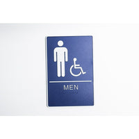Futech Single Male Handicap Washroom Sign-Size: 5.75" W x 8.75"L