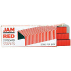 JAM Paper Office & Desk Sets, Stapler Pack of Staples, Red (3375RERE)-Staplers are very sturdy and durable! Fashioned from High Quality Hard Plastic with a smooth finish & a rubber base to prevent slipping