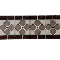 CTG Brands Clover Graphic Tile Border Wall Decals, 9.8" x 12.4", Multicolor, 6 Pack-Set: comes in a box of 12 premium quality border wall tiles, suitable for smooth and clean surfaces