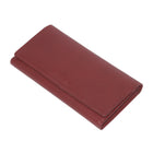 Roots Ladies Large Clutch Wallet with Removable Checkbook - Red-1 gusset pocket