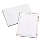 Mara-Mi Invitations - 5" x 7" - Marble - 20 Pack-20 note cards, 20 envelopes