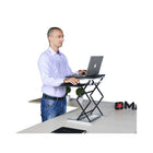 Uncaged Ergonomics CD4 Ergonomic Laptop Stand and Standing Desk - Black-Tall Adjustable Height Range: quickly adjust the height to 5 settings from 4.4 - 22.8' tall