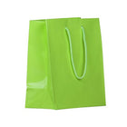 Jam Paper Glossy Gift Bags with Rope Handles - Medium - 8" x 10" - Lime Green - 3 Pack-Color: Lime Green Glossy