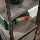 Sauder Manhattan Gate 2-Shelf Narrow Bookcase - Mystic Oak-Meets BIFMA standard x5.9 for safety, durability, and structural performance