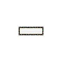Creative Teaching Press, Infant - 6th Grades Name Plate, Dots On Black, 216 Pack (CTP4499)-Theme/design: Dots on black
