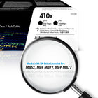 HP 410X (CF410XD) Black Original LaserJet Toner Cartridge, High Yield, 2/Pack-Page yield of HP 410X: approx. 6,500 pages black per cartridge