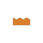 Trend T-9880 39' X 2.25" Scalloped Solid Terrific Trimmer, Orange, 108 Pack (T-9880)-Bulletin board trimmers can be used to embellish classrooms of prekindergarten to grade 12 students