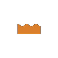 Trend T-9880 39' X 2.25" Scalloped Solid Terrific Trimmer, Orange, 108 Pack (T-9880)-Bulletin board trimmers can be used to embellish classrooms of prekindergarten to grade 12 students