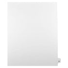 Mark Maker Legal Exhibit Index Tab White Single Tabs, 1/25th Cut, Letter Size, No Holes, Number 24, 25 Pack-White Single Tabs, 1/25th Cut