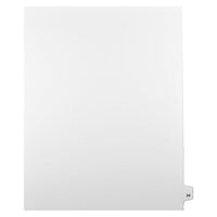Mark Maker Legal Exhibit Index Tab White Single Tabs, 1/25th Cut, Letter Size, No Holes, Number 24, 25 Pack-White Single Tabs, 1/25th Cut