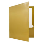 JAM Paper 2-Pocket Laminated Glossy 3 Hole Punched School Folders, Gold, 100 Pack (385GHPgob)-100 pack