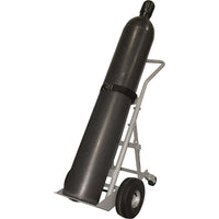 Four-Wheel Cylinder Hand Trucks, MK817, Single Cylinder Hand Truck-Dimensions L" x W" x H" - 19 x 21 x 47