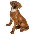 Truu Design Sitting Labrador Dog Figurine, 8.5 inches, Brown-Measurement: this cute dog statue measures 6"L x 8.5"H x 5"W in dimensions