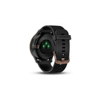 Garmin vivomove HR Smart Watch with Heart Rate Monitor - Rose Gold with Black Silicone Band (Small/Medium)-The vivomove HR smartwatch lets you know when you are having a calm, balanced or stressful day and everything in between - thanks to all-day stress tracking