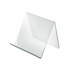 Azar Displays 6.5" x 7" x 7.5" Acrylic Easel Display, 10 Pack (515430)-Use to display various items such as phones, tablets, books and more
