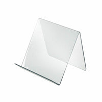 Azar Displays 6.5" x 7" x 7.5" Acrylic Easel Display, 10 Pack (515430)-Use to display various items such as phones, tablets, books and more