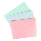 U Brands Basics Single Pocket Document Holder, Dots, 3 Pack-Gold Dots