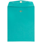 JAM Paper Recycled Coloured Envelopes with Clasp - 9" x 12" - Sea Blue - 50 Pack-Sea Blue Catalog Envelope with Clasp