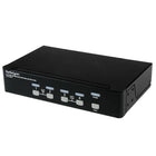 StarTech DVI USB KVM Switch with Audio and USB 2.0 Hub, 4 Port-Built-in 4-port USB 2.0 device hub for sharing high-speed USB devices