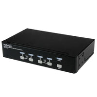 StarTech DVI USB KVM Switch with Audio and USB 2.0 Hub, 4 Port-Built-in 4-port USB 2.0 device hub for sharing high-speed USB devices