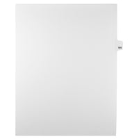 Mark Maker Legal Tabs - Letter Size - White - 1/25th cut - 25 tabs per package - 5 packages Pack - Number 183-White Single Tabs