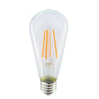 Northern Stars 84792 LED ST64, 7W, CoolWhite, 3000K Filament, Clear, 2 Pack-LED ST64 Light Bulbs Filament, clear