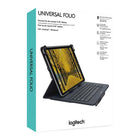 Logitech Universal Folio Case with Integrated Bluetooth Keyboard for 9-10" Tablets - Black-9