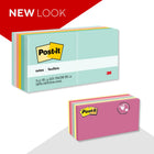 Post-it Notes - Beachside Cafe Collection - 3" x 3" - 12 Pack-12 Pads/Pack, 100 Sheets/Pad