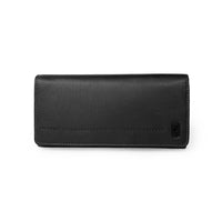 Club Rochelier Ladies Expander Clutch Wallet - Black-Black - Leather