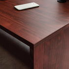 Sauder 59"W Affirm Desk - Classic Cherry- Adjustable levelers for optimal ergonomics and configurability