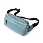Nicci Waist Bag with Web Strap - Powder Blue-Blue - Polyurethane