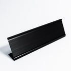 Futech APS032B Countertop Name Plate, Black, 2 Pack-Insert Size Fitment: Standard  Paper ( Please cut paper accordingly to the name plates insert size )
