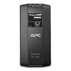 APC Back-UPS Pro 700 VA Battery Backup, 6-Outlet (BR700G)-6 Total outlets; 3 Battery Backup and 3 Surge Only