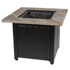 Endless Summer 30" The Harper Square Gas Fire Pit-Easy push and turn electronic ignition