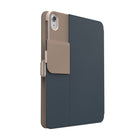 Speck Balance Folio Case for iPad (A16/10th Generation) - Almond Milk/Mocha/Charcoal-Secure latch closure keeps your tablet in place